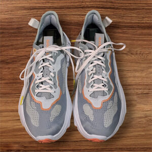 Sorel Women's Kinetic Breakthru Tech Lace Running Shoes Gray/Coral, Size 9